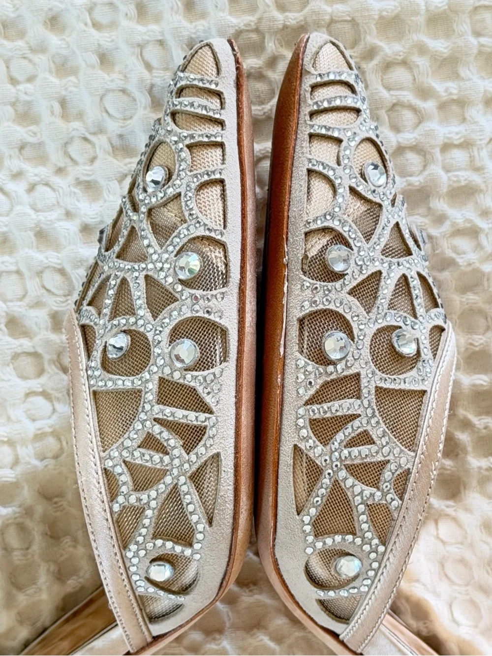 Badgley Mischka Marissa Crystal D’Orsay Pumps Heels 8.5
